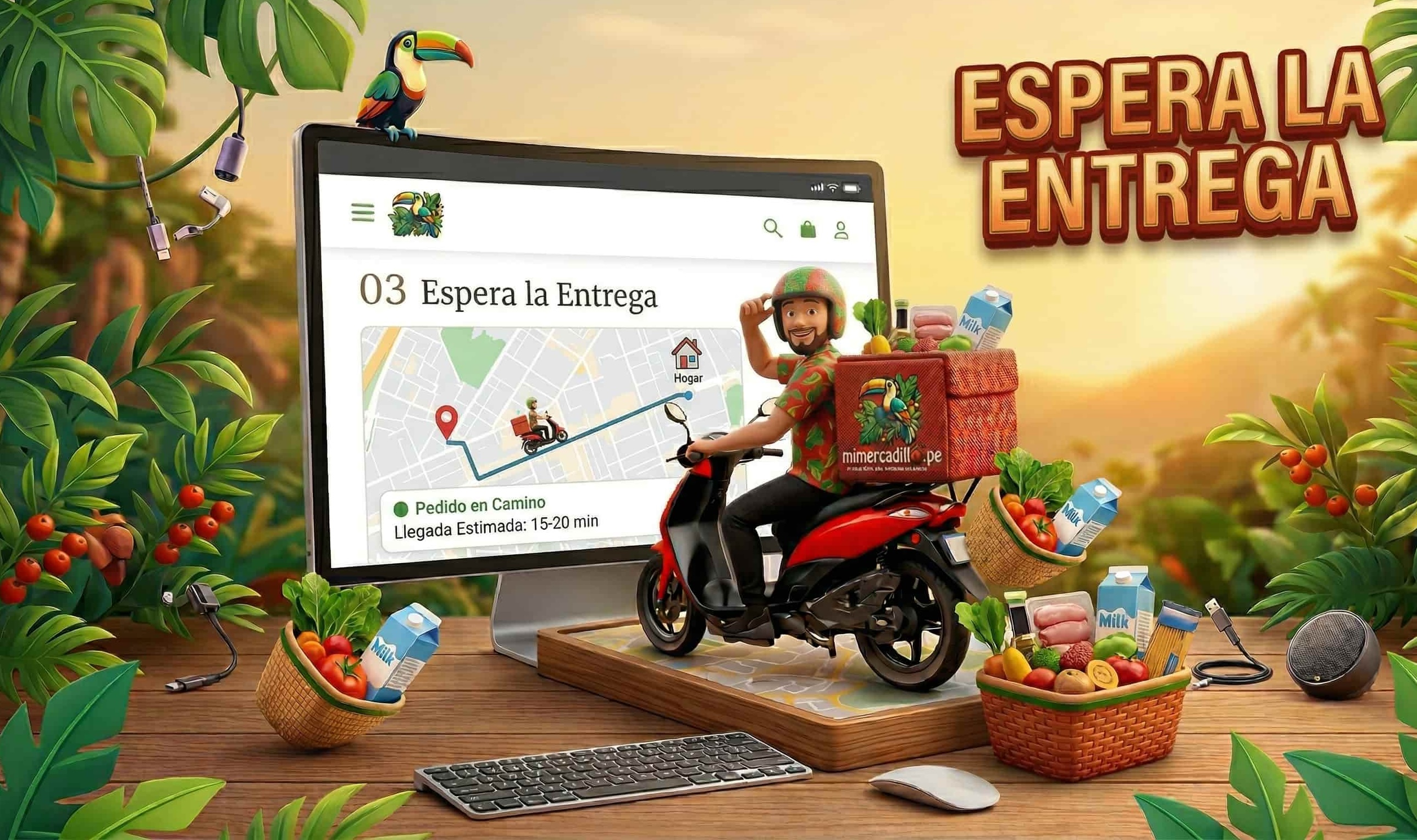 Entrega a domicilio de productos de primera necesidad en Rioja